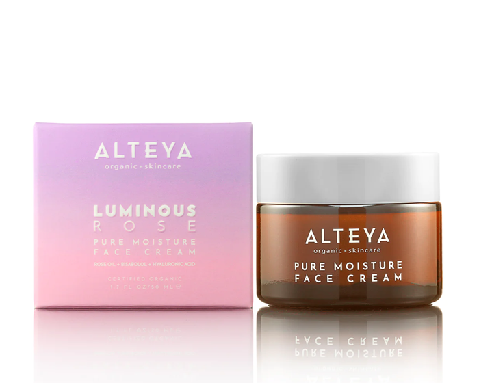 ALTEYA ORGANICS LUMINOUS ROSE ekologiškas drėkinamasis veido kremas, 50 ml