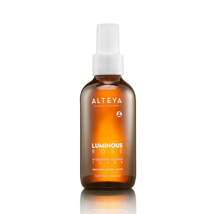 ALTEYA ORGANICS LUMINOUS ROSE ekologiškas drėkinamasis veido tonikas, 120 ml