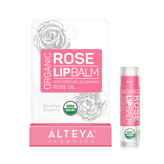 ALTEYA ORGANICS lūpų balzamas su Damasko rožių aliejumi, 4,5 g
