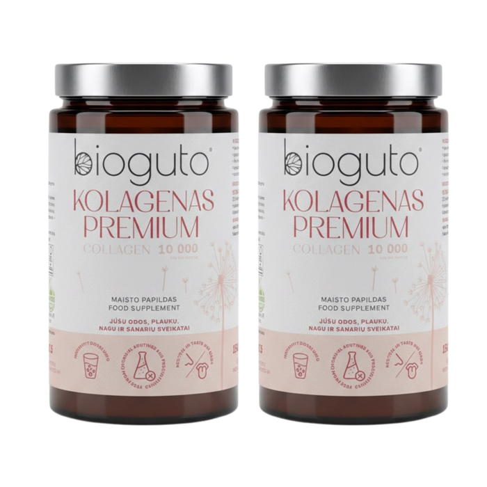 Bioguto PREMIUM kolagenas, 150g (2-jų buteliukų rinkinys)