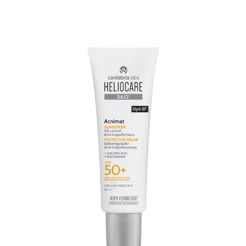 HELIOCARE 360 ACNIMAT kremas riebiai, į aknę linkusiai odai SPF 50+, 50 ml