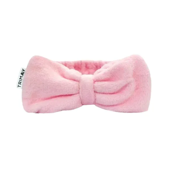 TRIMAY PINK BIG RIBBON galvos raištis su kaspinu