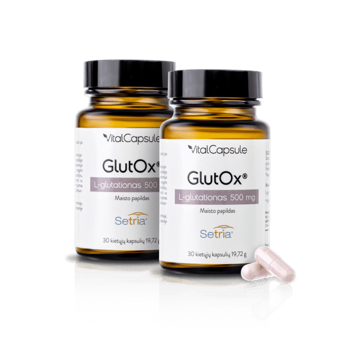 VITALCAPSULE GLUTOX® maisto papildas 2-jų buteliukų rinkinys