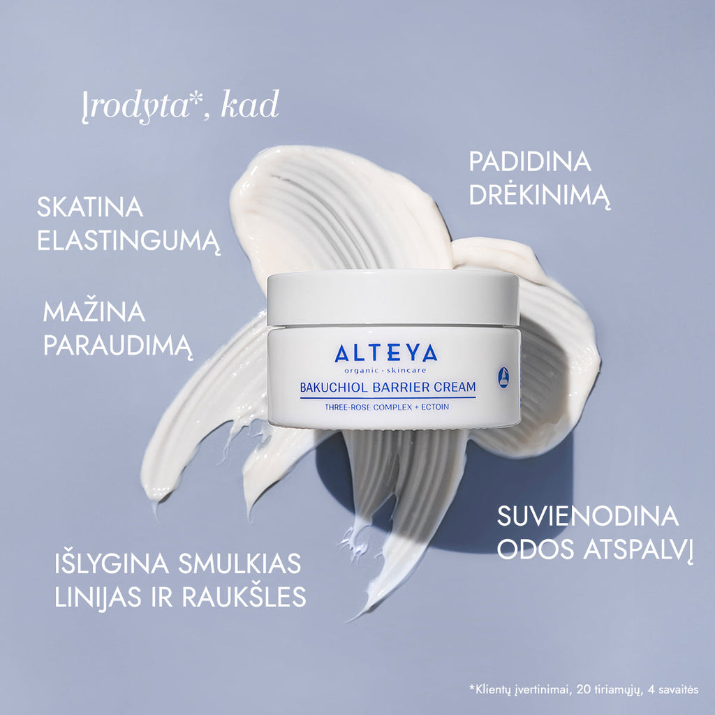 ALTEYA ORGANICS ROSE HYDROBIOME ekologiškas barjero atkuriamasis kremas, 50 ml