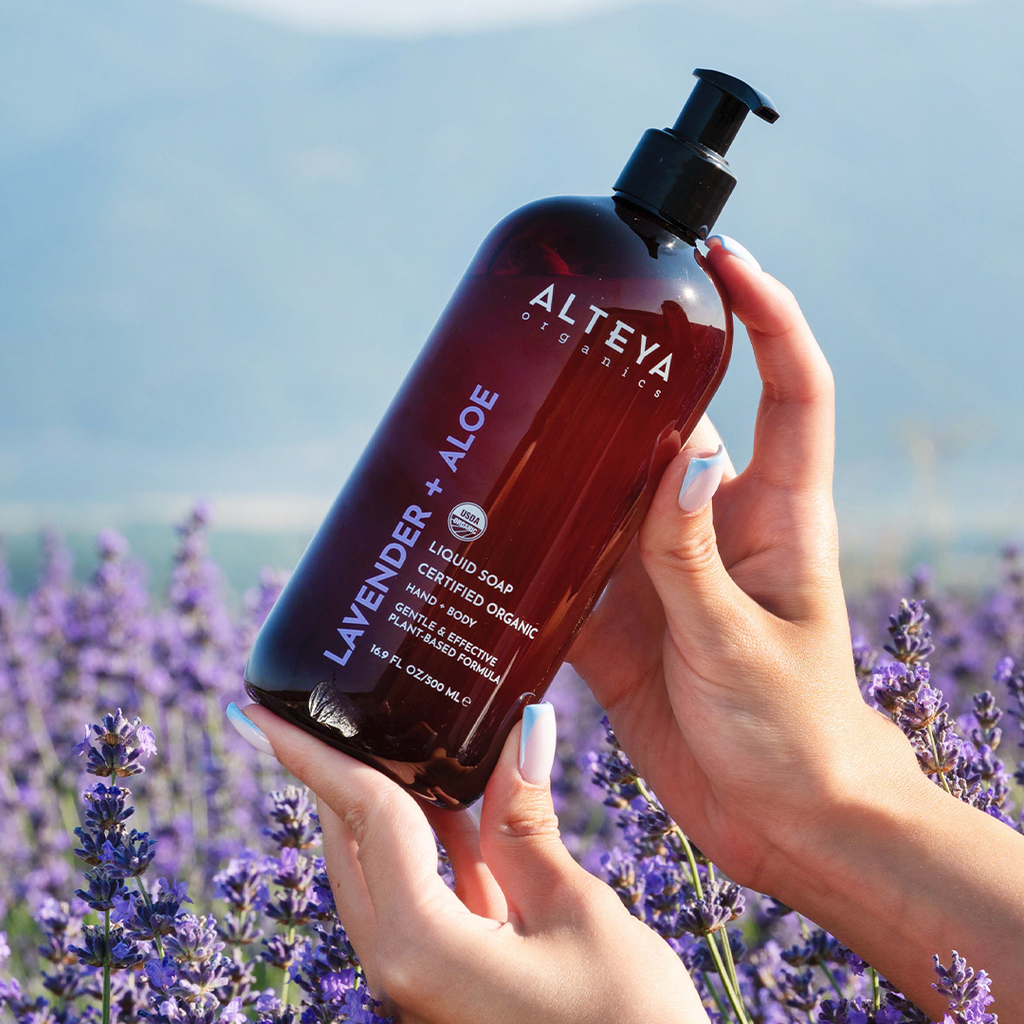 ALTEYA ORGANICS rankų ir kūno prausiklis - levanda ir alavijas - 500 ml