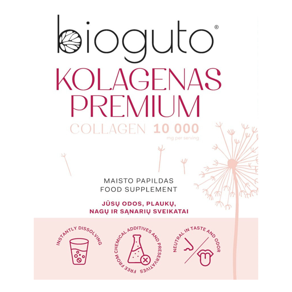 Bioguto PREMIUM kolagenas, 150g (2-jų buteliukų rinkinys)