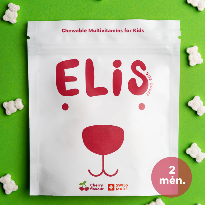 ELIS VITA BOOST kramtomieji maisto papildai 4 – 10 m. vaikams, 60 vnt