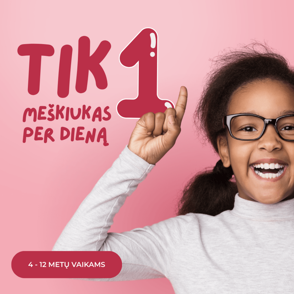 ELIS VITA BOOST kramtomieji maisto papildai 4 – 10 m. vaikams, 120 vnt