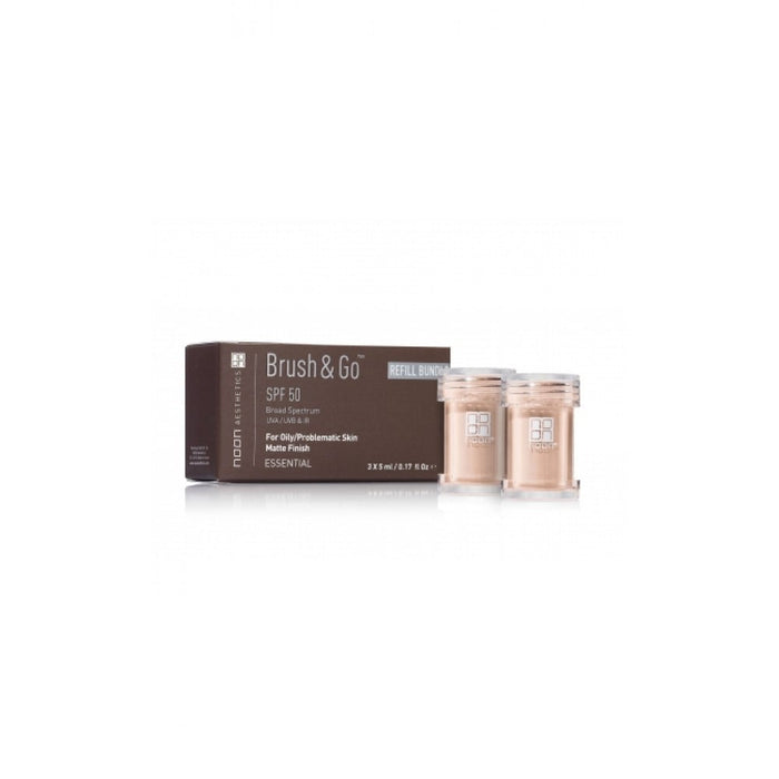 NOON Brush&Go SPF50 šepetėlio papildymas visiems odos tipams Nr. 1