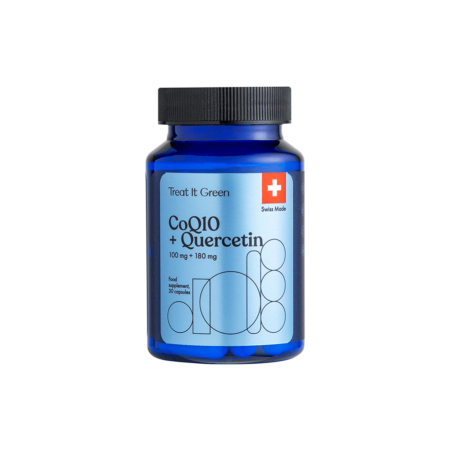 TREAT IT GREEN CoQ10 maisto papildas antioksidacinėms funkcijoms palaikyti
