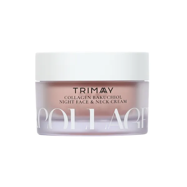 TRIMAY COLLAGEN BAKUCHIOL naktinis veido ir kaklo kremas su bakučioliu, 50ml