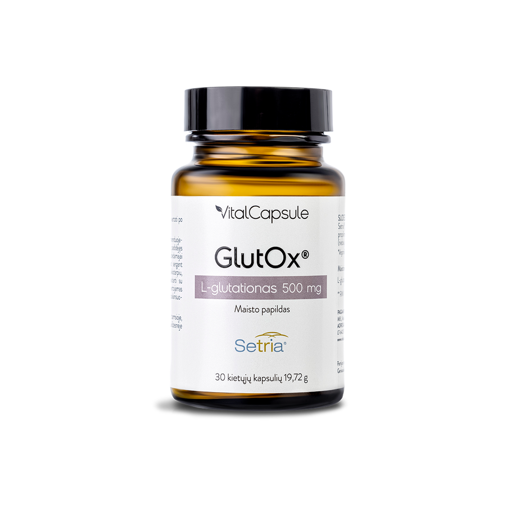 VITALCAPSULE GLUTOX® maisto papildas, 30 kapsulių