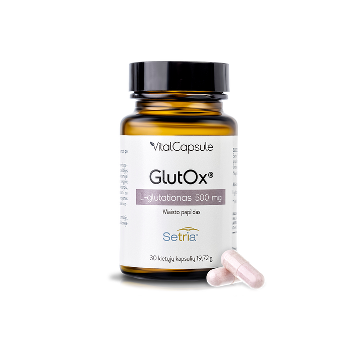 VITALCAPSULE GLUTOX® maisto papildas, 30 kapsulių