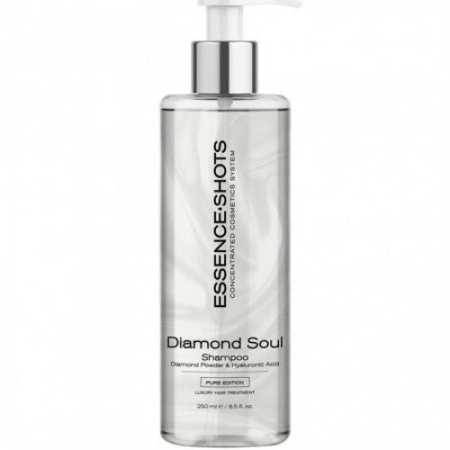 Plaukų šampūnas su hialuronu ir deimantų dulkėmis, 250 ml